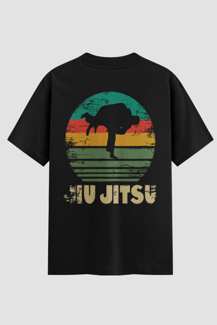Camiseta Oversized Jiu-Jitsu We Roll Too Much
