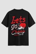 Camiseta Oversized boxe Lest go champ