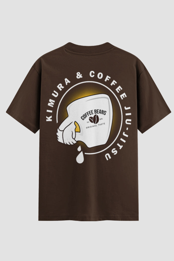 Camiseta Oversized Jiu-Jitsu Kimura & Coffee