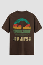 Camiseta Oversized Jiu-Jitsu We Roll Too Much
