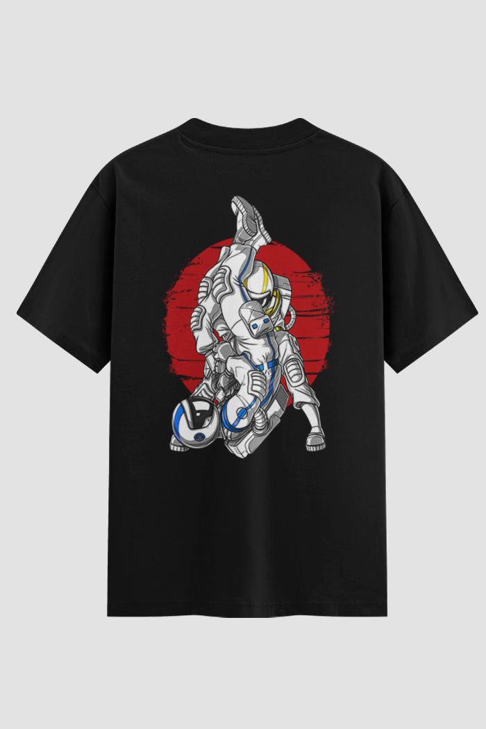 Camiseta Oversized Jiu-Jitsu Astronaut Fighters