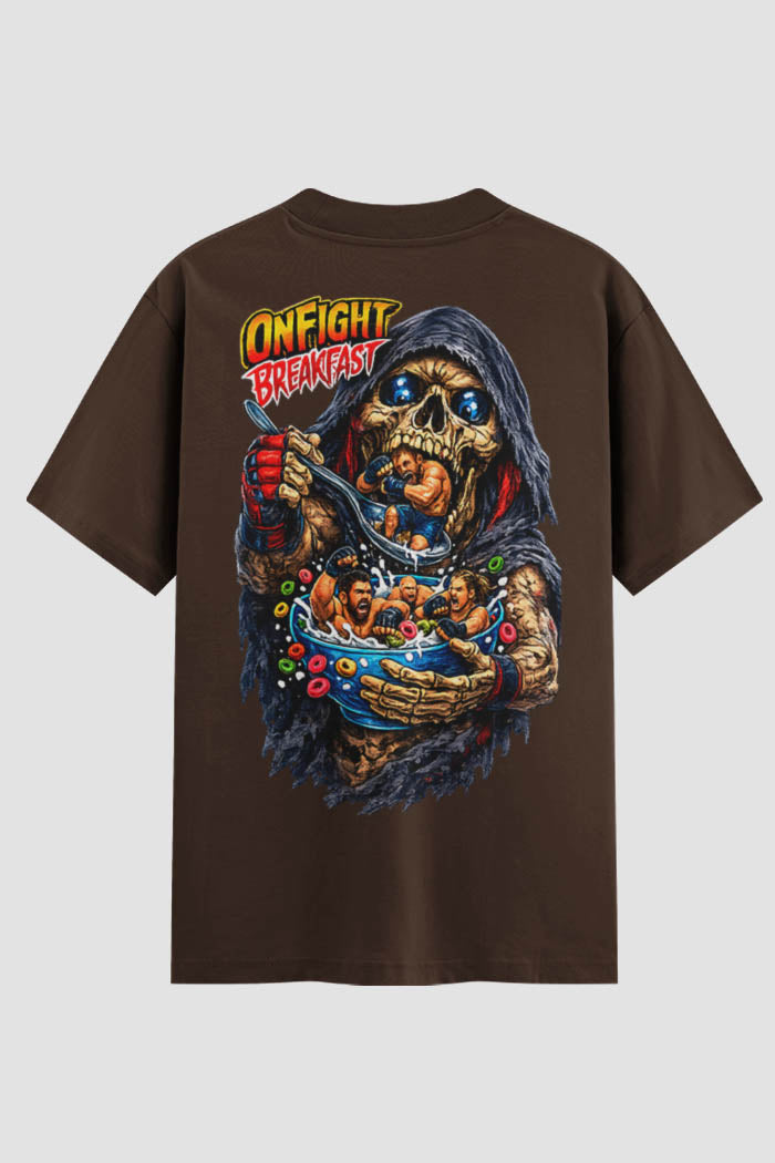 Camiseta Oversized Onfight Breakfast - Limited Edition