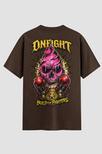 Camiseta Oversized Onfight K.O. Cream - Limited Edition