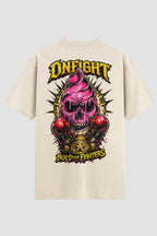 Camiseta Oversized Onfight K.O. Cream - Limited Edition