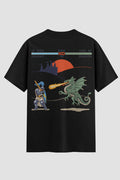 Camiseta Oversized Medieval Pixel Fighter