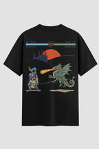Camiseta Oversized Medieval Pixel Fighter