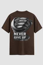 Camiseta Oversized Boxe Never Give Up