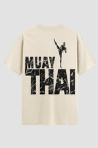 Camiseta Oversized Muay Thai High Kick Grunge