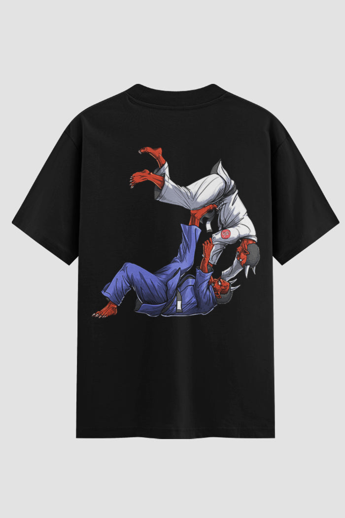 Camiseta Oversized Jiu-Jitsu Devil