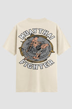 Camiseta Oversized Muay Thai Fighter Emblem