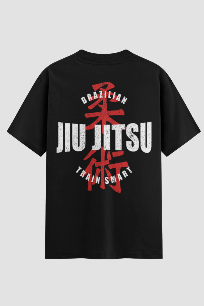 Camiseta Oversized Jiu-Jitsu Train Smart