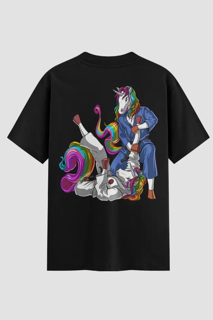 Camiseta Oversized Jiu-Jitsu Unicorno - lojaonfight