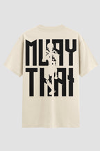 Camiseta Oversized Muay Thai Vertical Script