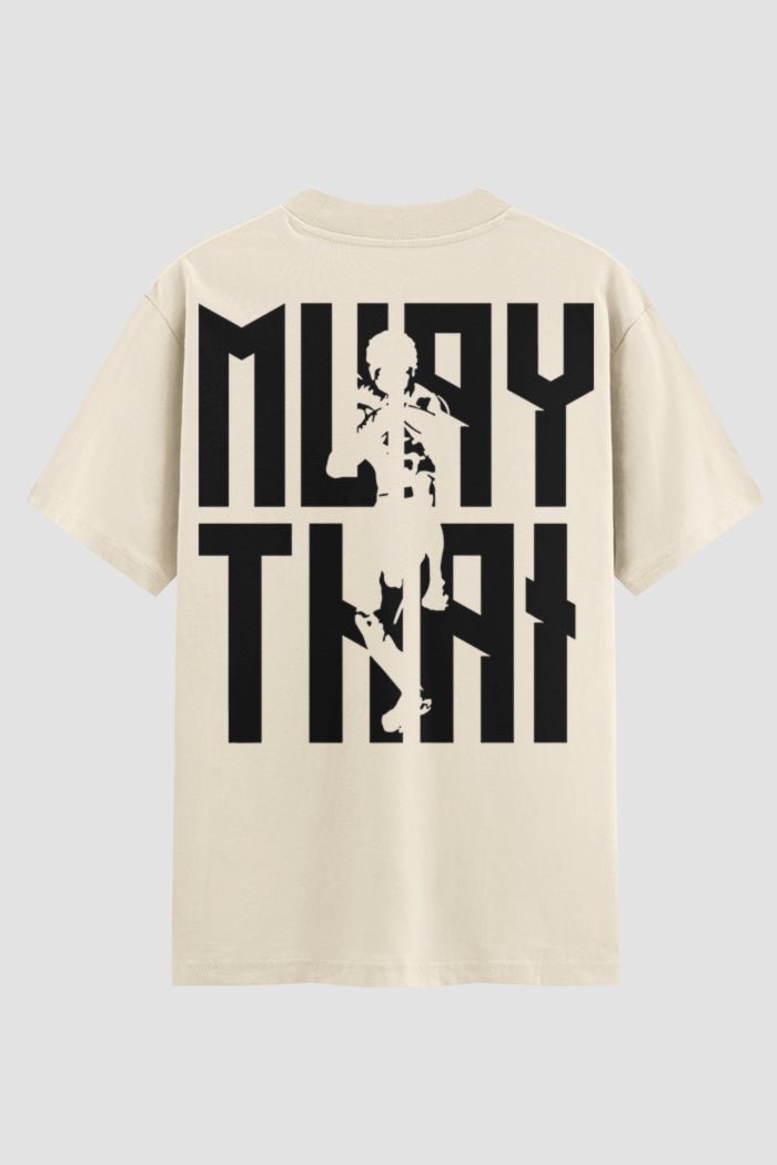 Camiseta Oversized Muay Thai Vertical Script