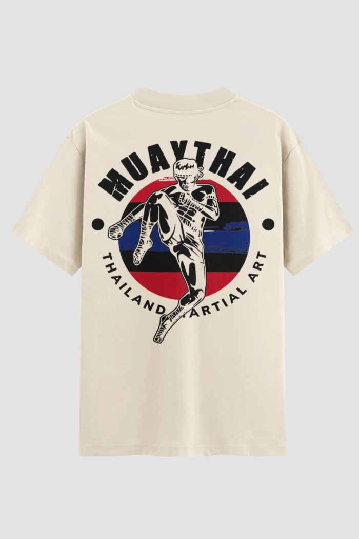 Camiseta Oversized Muay Thai Flag Kick