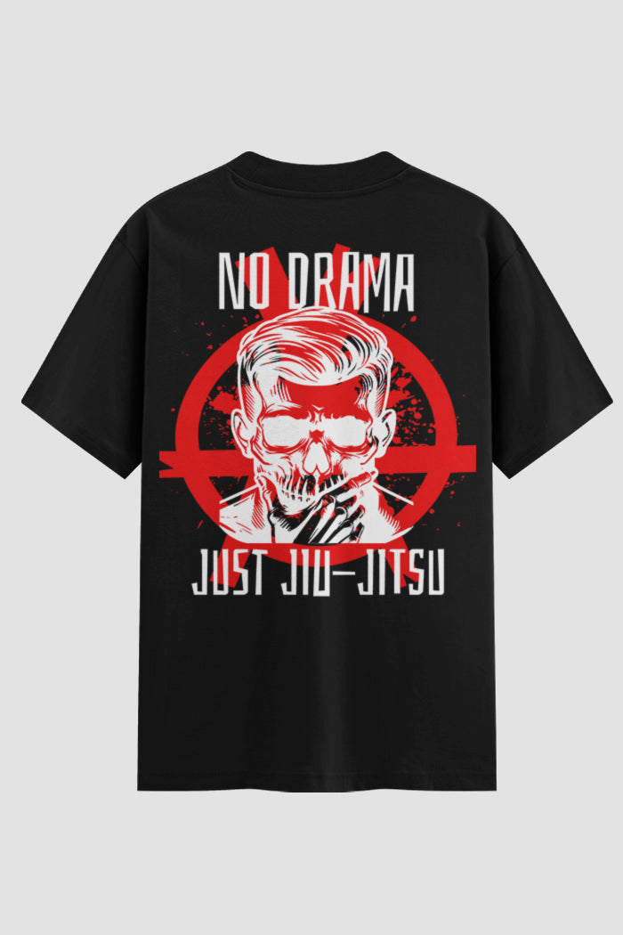Camiseta Oversized Jiu-Jitsu No drama Just Jiu-jitsu