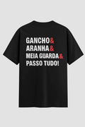 Camiseta Oversized Jiu-jitsu passo tudo!