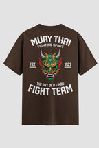 Camiseta Oversized Muay Thai  Fighting Team
