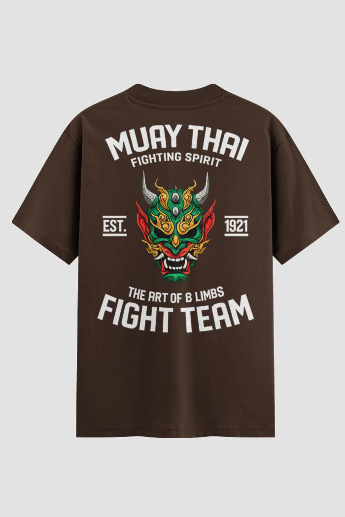 Camiseta Oversized Muay Thai  Fighting Team