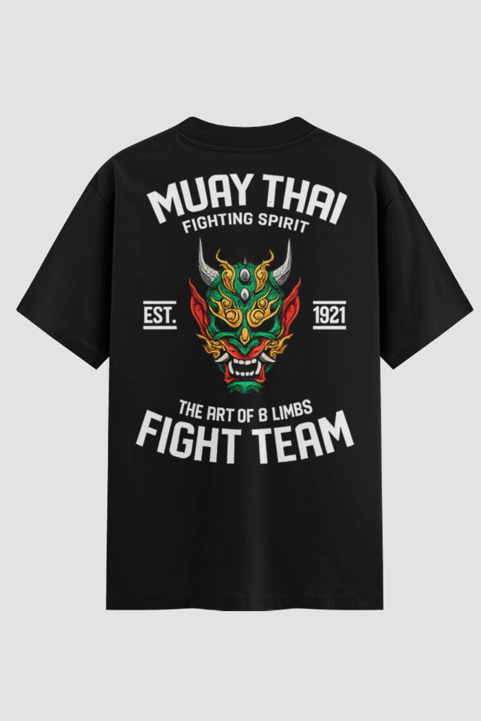 Camiseta Oversized Muay Thai  Fighting Team