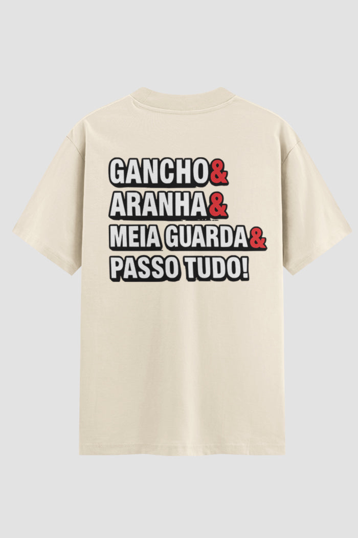 Camiseta Oversized Jiu-jitsu passo tudo!