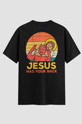 Camiseta Oversized Jiu-jitsu Jesus has your back