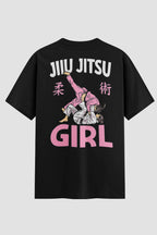 Camiseta Oversized feminina Jiu-jitsu girl
