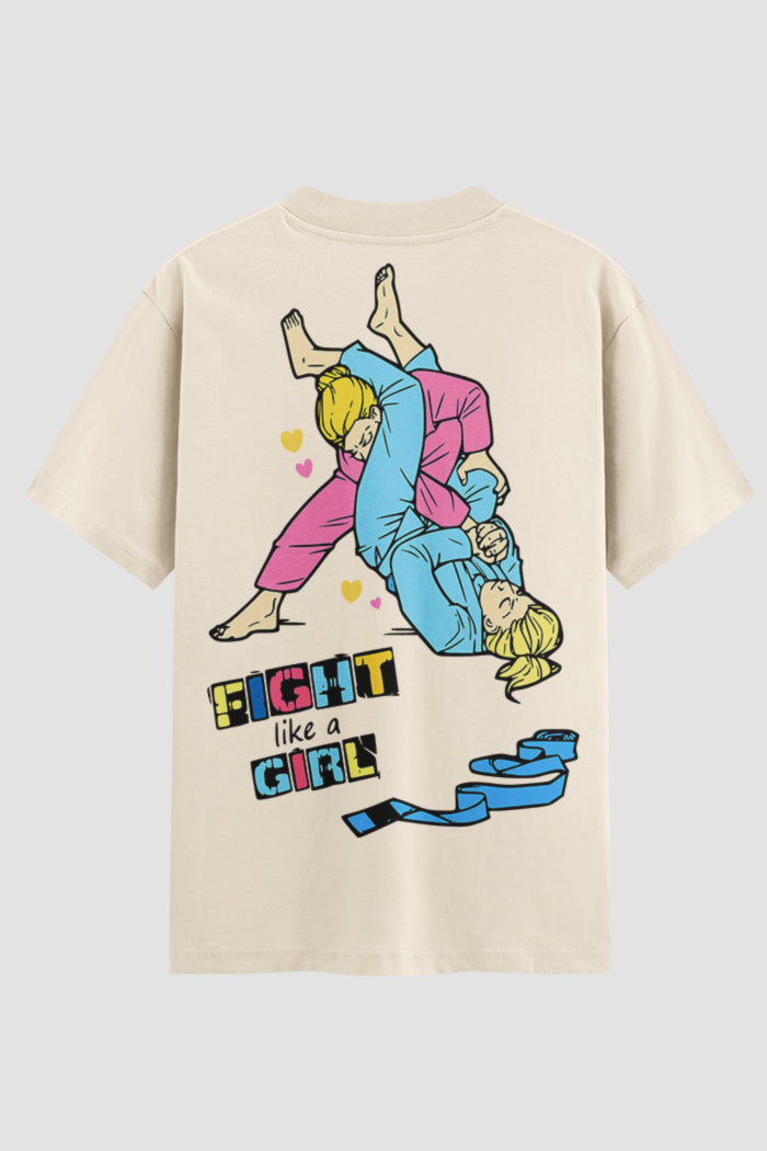 Camiseta Oversized feminina Fight Girl