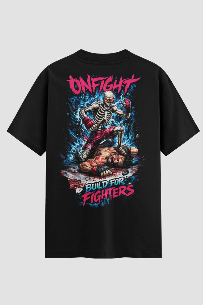 Camiseta Oversized Onfight  Build for Fighters – Limited Edition