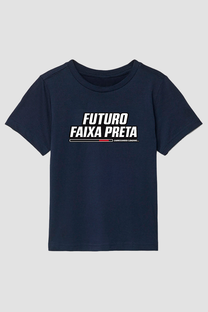 Camiseta infantil jiu-jitsu Futuro faixa preta