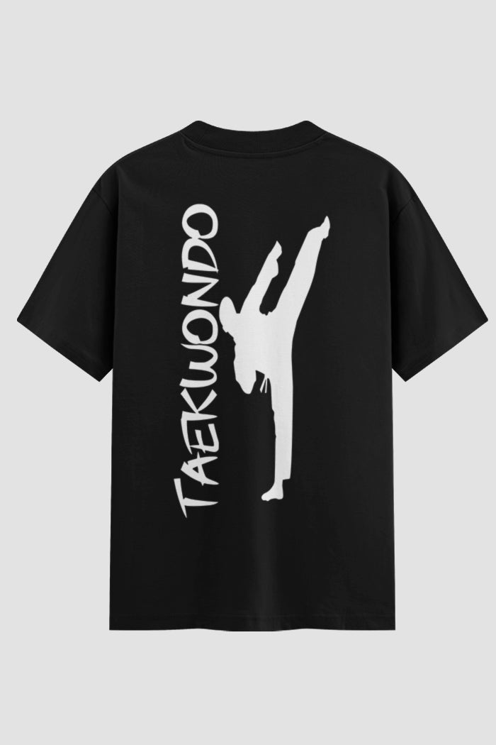 Camiseta Oversized Taekwondo TKD Silhueta
