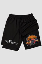 Short de compressão 2 em 1 jiu-jitsu Lion Killer
