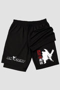 Short de compressão 2 em 1 jiu-jitsu Silent Warrior