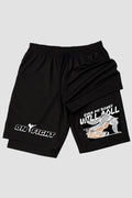 Short de compressão 2 em 1 jiu-jitsu Even My Bones Will Roll