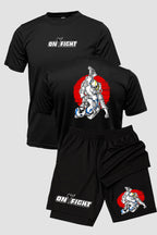 Kit Camiseta Dryfit com Short Dry Fit Jiu Jitsu Astronaut Fighters