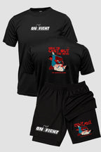 Kit Camiseta Dryfit com Short Dry Fit Jiu Jitsu How to cast out the devil