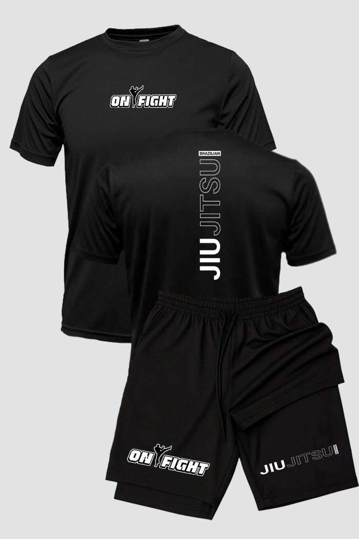 Kit Camiseta Dryfit com Short Dry Fit Jiu Jitsu Brazilian Jiu-jitsu 04