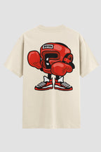 Camiseta Oversized Boxe Boxer Junior Oversized Boxe OnFight P Off White Masculino
