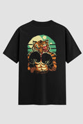 Camiseta Oversized Boxe Eye of the Tiger Oversized Boxe OnFight P Preto Masculino