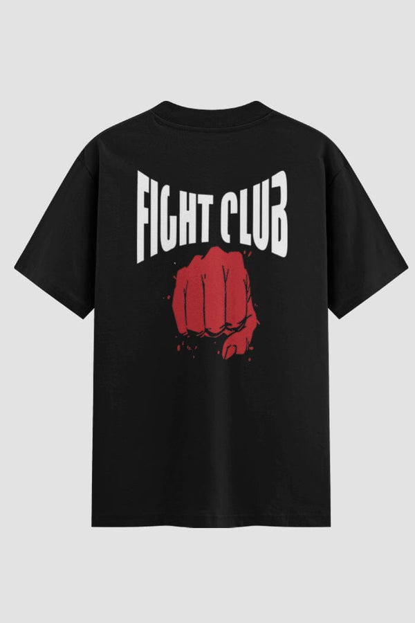 Camiseta Oversized Boxe Fight Club Punho Cerrado