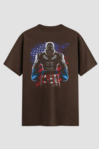 Camiseta Oversized Boxe Gorilla Boxing Oversized Boxe OnFight P Chocolate Masculino