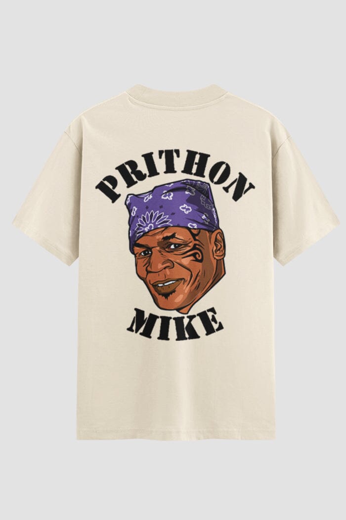Camiseta Oversized Boxe Prithon Mike Oversized Boxe OnFight P Off White Masculino