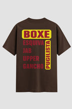 Camiseta Oversized Boxe Pugilista – Onfight Oversized Boxe OnFight P Chocolate Masculino