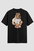Camiseta Oversized Boxer Dog Onfight Oversized Boxe OnFight P Preto Masculino