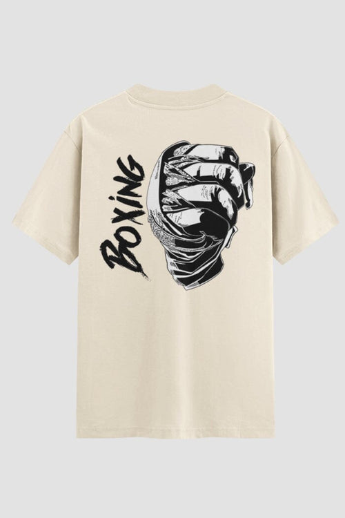 Camiseta Oversized Boxing Punch – Onfight Oversized Boxe OnFight P Off White Masculino