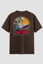 Camiseta Oversized Cage Fight Onfight Engraçada OnFight P Chocolate Masculino