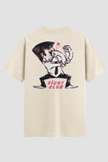 Camiseta Oversized Fight Club Onfight Engraçada OnFight P Off White Masculino