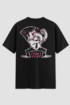 Camiseta Oversized Fight Club Onfight Engraçada OnFight P Preto Masculino