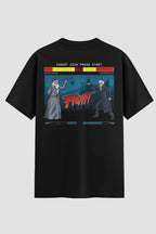 Camiseta Oversized Fight Game Onfight Engraçada OnFight P Preto Masculino