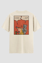 Camiseta Oversized Funny Comic Onfight Engraçada OnFight P Off White Masculino